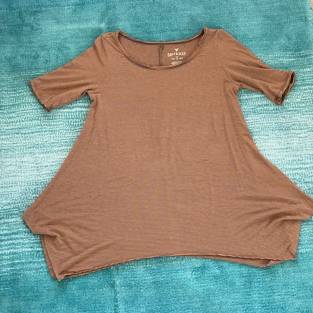 American Eagle Striped Shirt